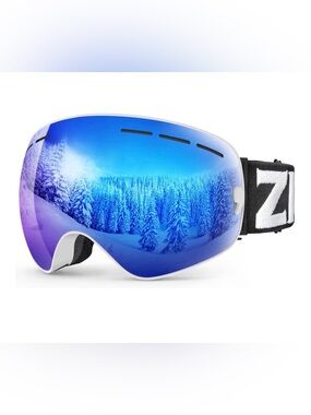 ZIONOR X Ski Goggles - OTG Snowboard Goggles Detachable Lens for Men Women Adult